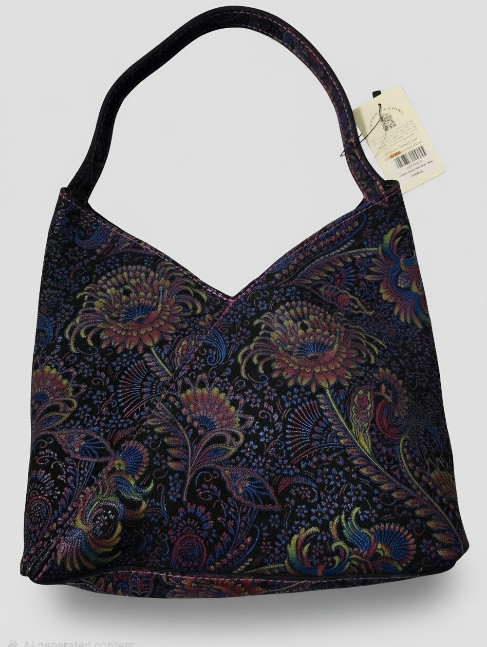 Portland Leather Paisley CARNIVAL Limited Edition NAOMI Large Shoulder Bag,